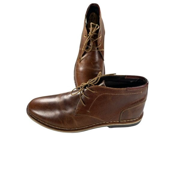 Steve Madden M-Hankin Mens Size 11 M Brown  Ankle Tie Boots - Picture 1 of 9
